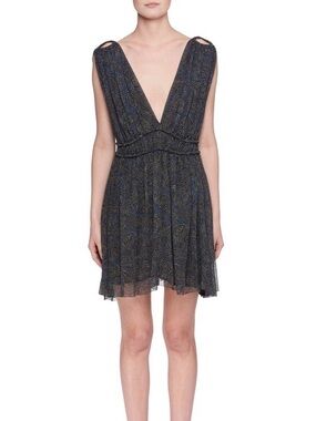 Isabel Étoile Marant Plunging V-Neck Mini Dress